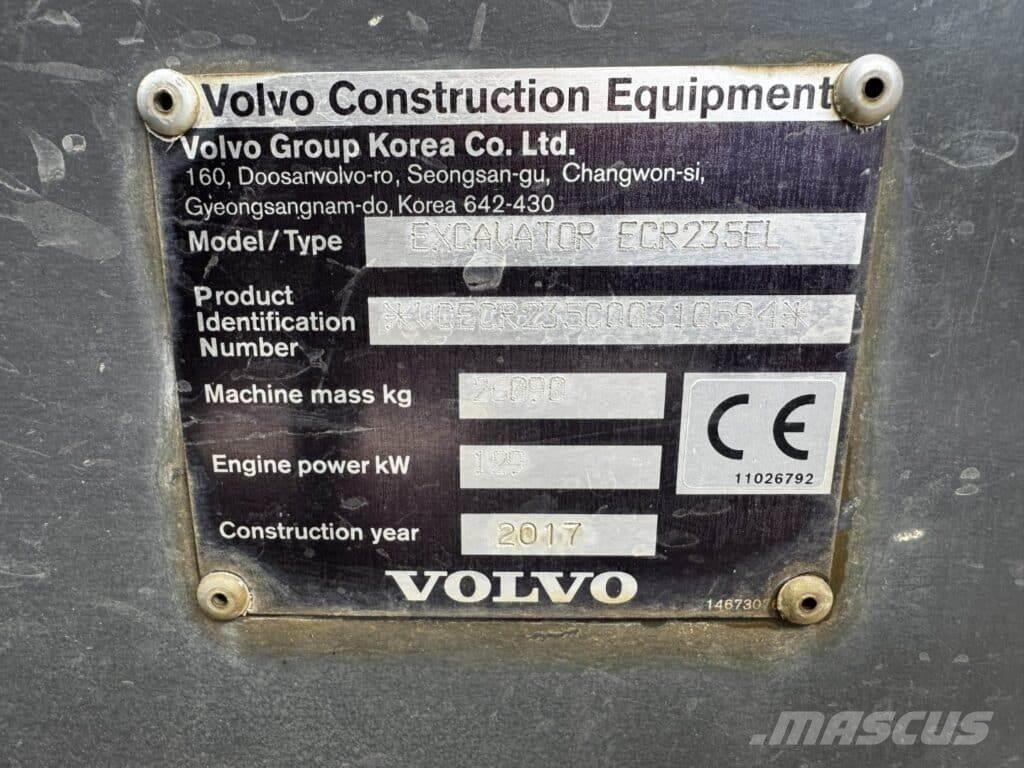 Volvo ECR235EL Εκσκαφείς με ερπύστριες