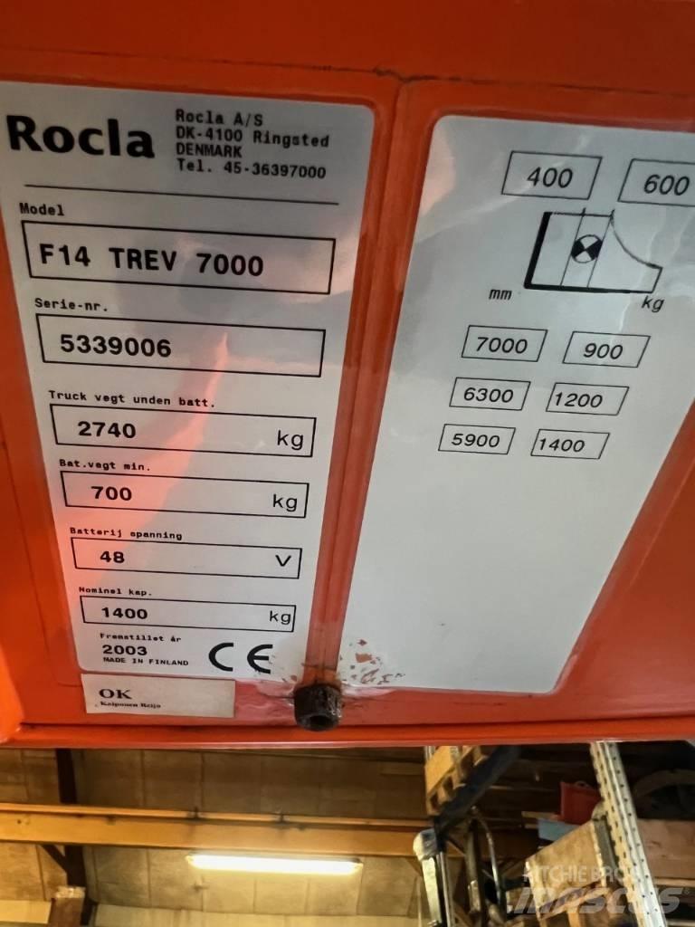 Rocla F 14 Trev 7000 Ανυψωτικά στενών δρόμων