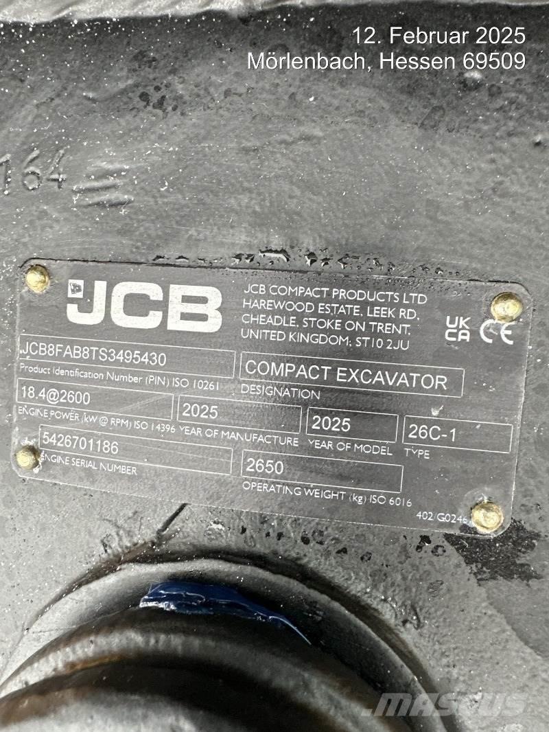 JCB 26C-1 Εκσκαφάκι (διαβολάκι) < 7t