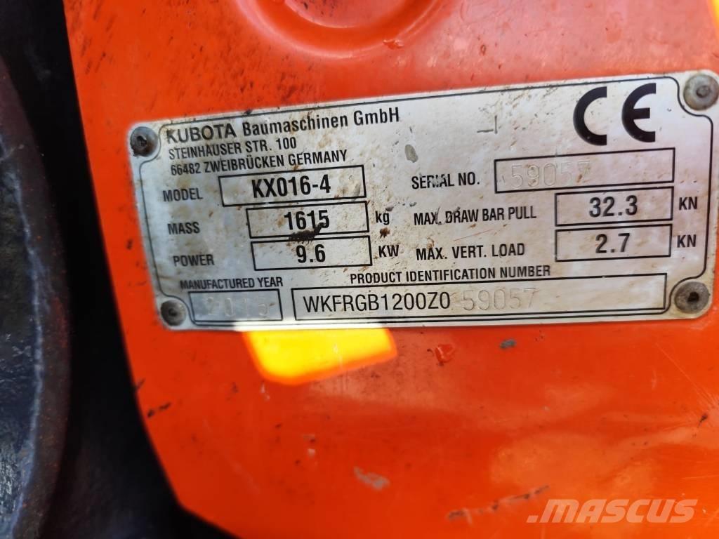 Kubota KX 016-4 Εκσκαφάκι (διαβολάκι) < 7t