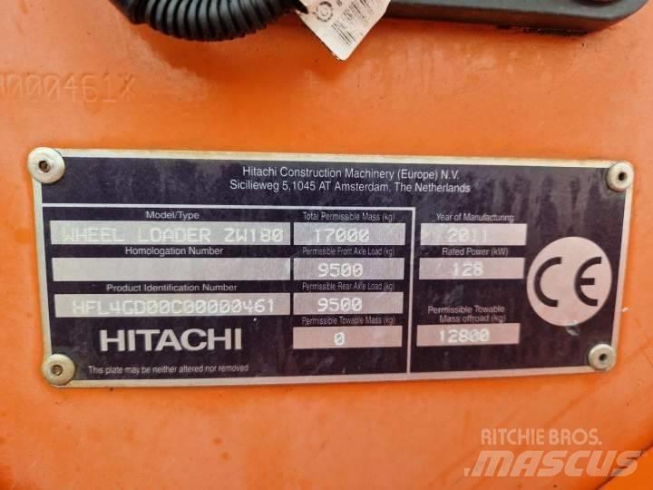 Hitachi ZW 180 Φορτωτές με λάστιχα (Τροχοφόροι)
