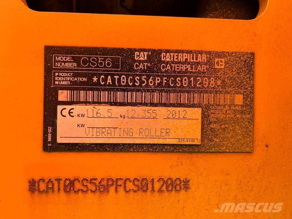 CAT CS 56 AC Οδοστρωτήρες μονού κυλίνδρου