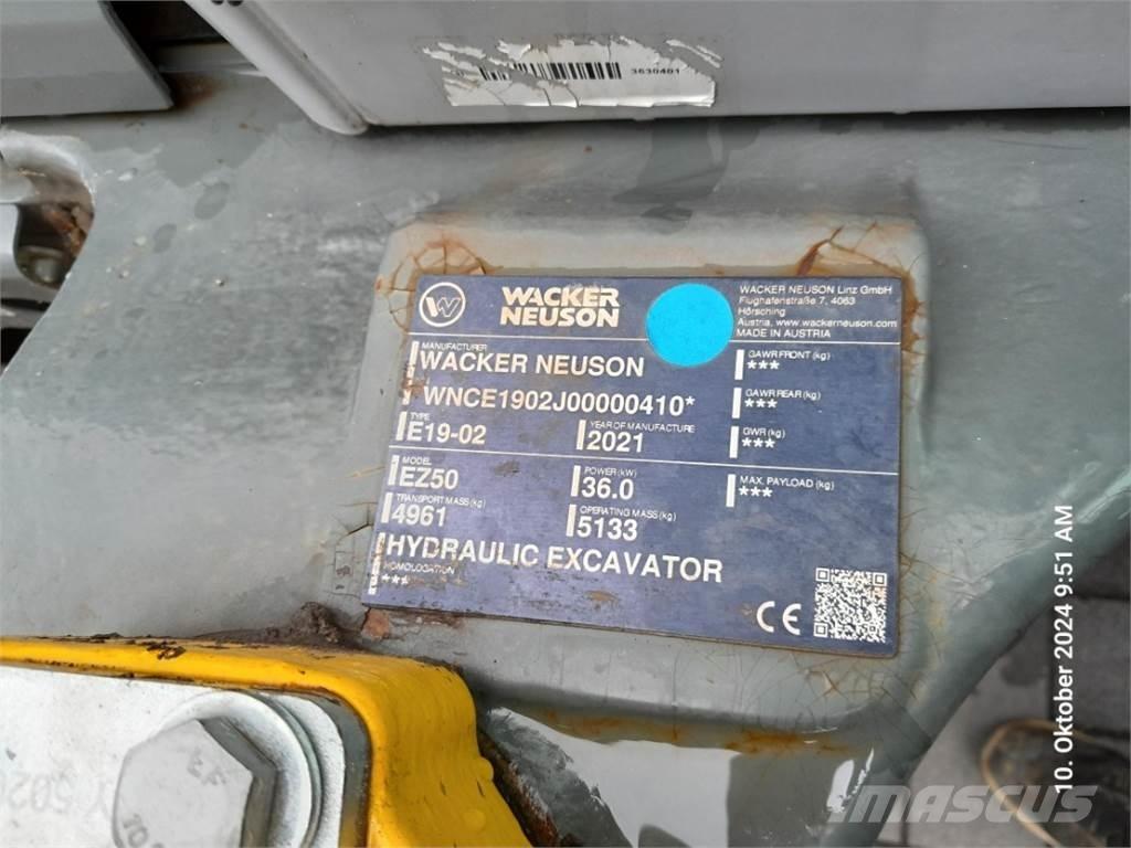 Wacker Neuson EZ50 Εκσκαφάκι (διαβολάκι) < 7t
