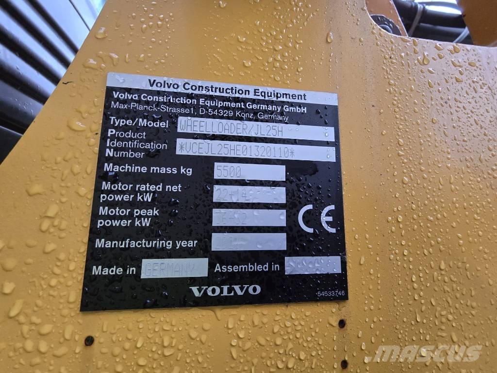 Volvo JL25H Electric Φορτωτές με λάστιχα (Τροχοφόροι)