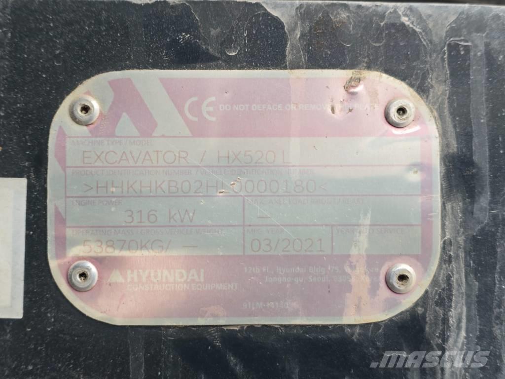 Hyundai HX 520 L Εκσκαφείς με ερπύστριες
