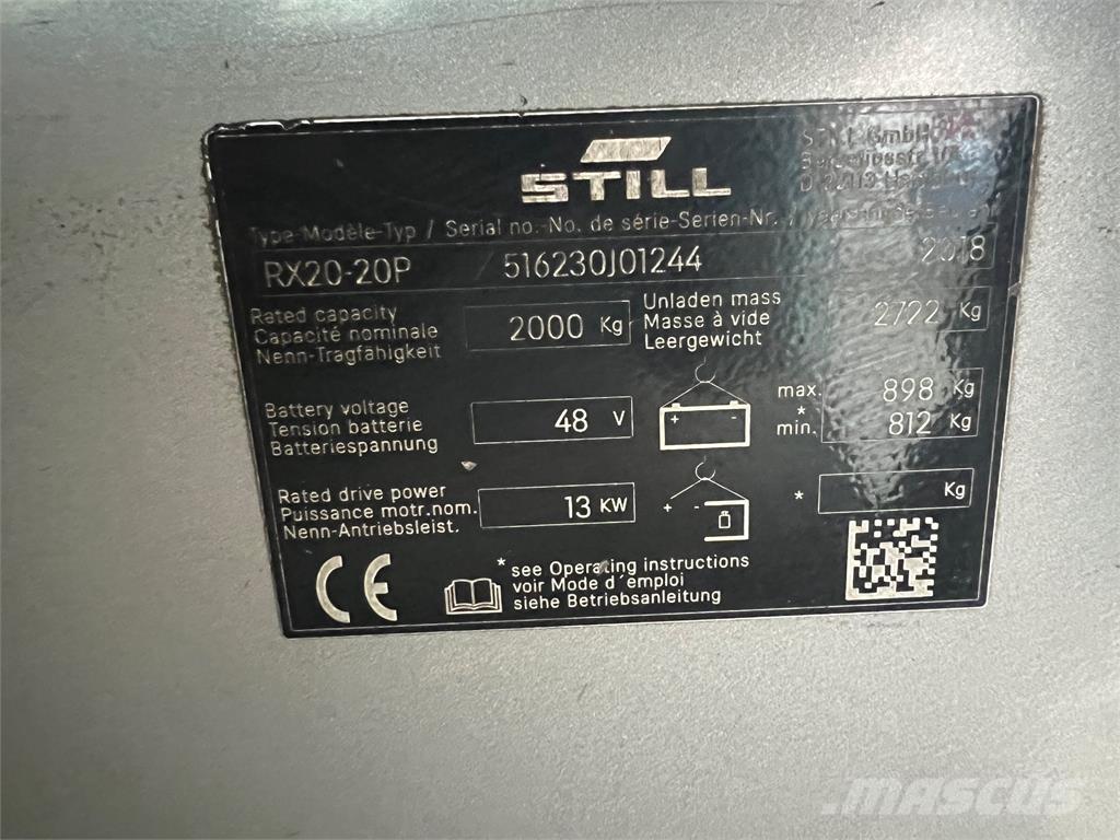 Still RX20-20P Ηλεκτρικά περονοφόρα ανυψωτικά κλαρκ