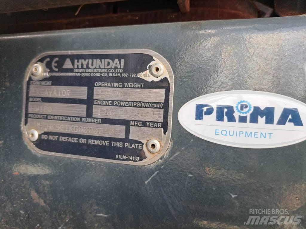 Hyundai HW160 Εκσκαφείς με τροχούς - λάστιχα