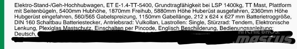 Crown ET40001.4 Χειροκίνητα παλετοφόρα
