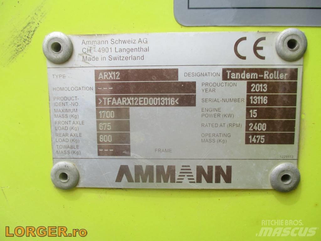 Ammann ARX 12 Οδοστρωτήρες διπλού κυλίνδρου