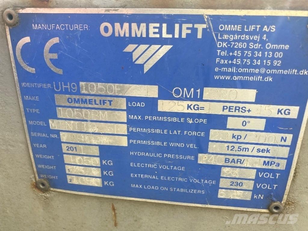 Omme lift Mini 10 Εναέριες πλατφόρμες τοποθετημένες σε ρυμούλκα
