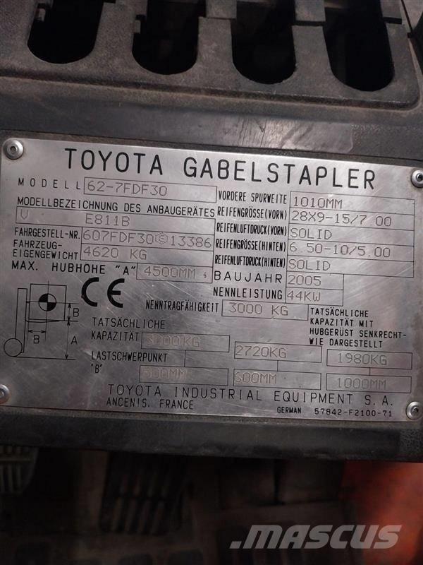 Toyota 62-7FDF30 Περονοφόρα ανυψωτικά κλαρκ - άλλα