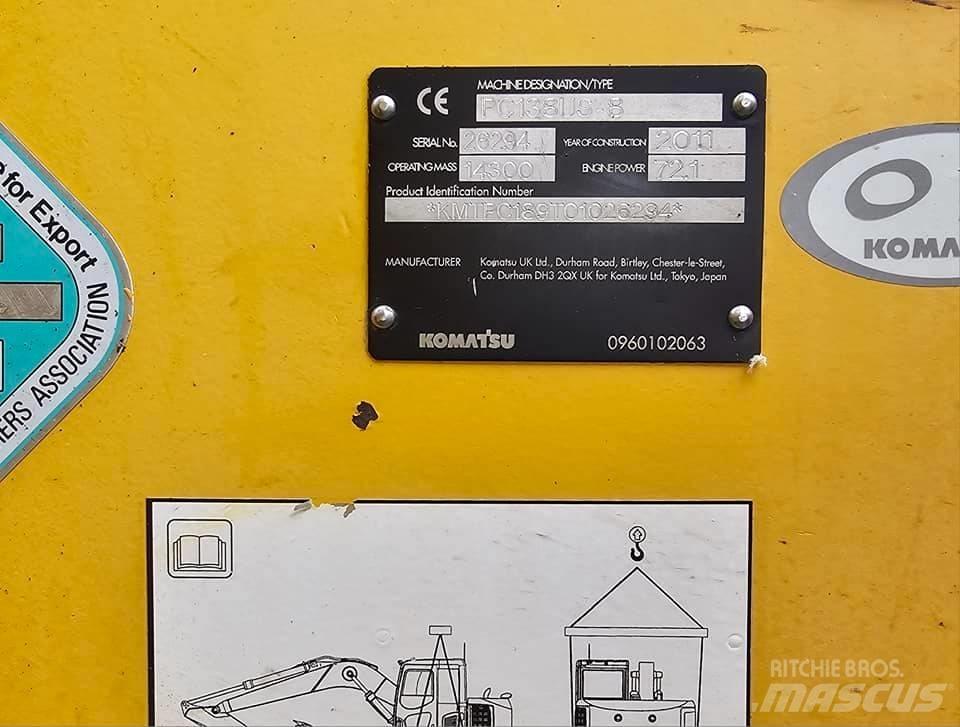 Komatsu PC 138 Μίνι εκσκαφείς 7t - 12t
