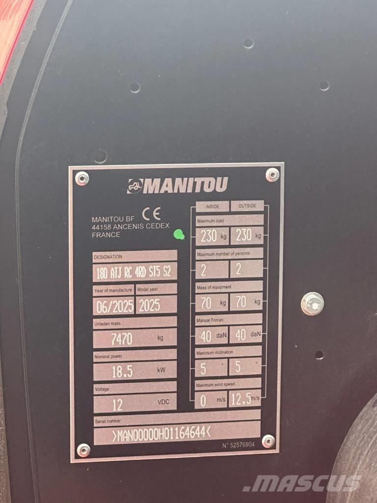 Manitou 180 ATJ Ανυψωτήρες με αρθρωτό βραχίονα