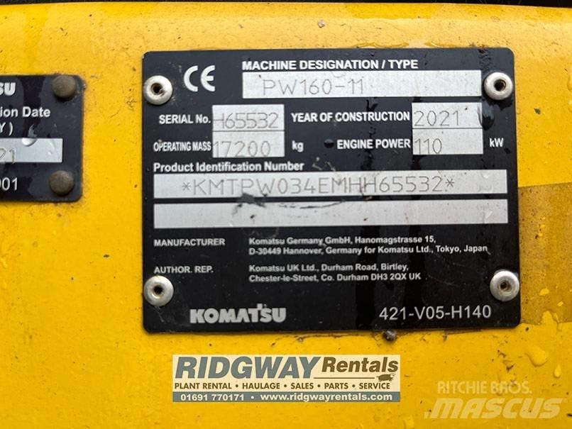 Komatsu PW 160 Εκσκαφείς με τροχούς - λάστιχα