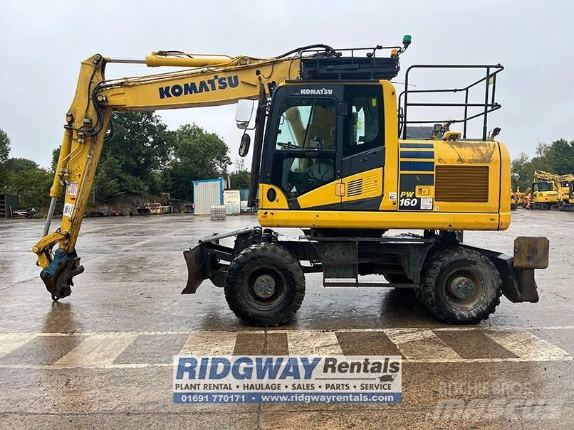 Komatsu PW 160 Εκσκαφείς με τροχούς - λάστιχα