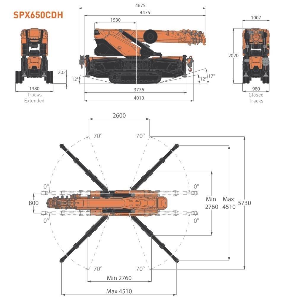 Jekko SPX650CDH Μίνι γερανοί