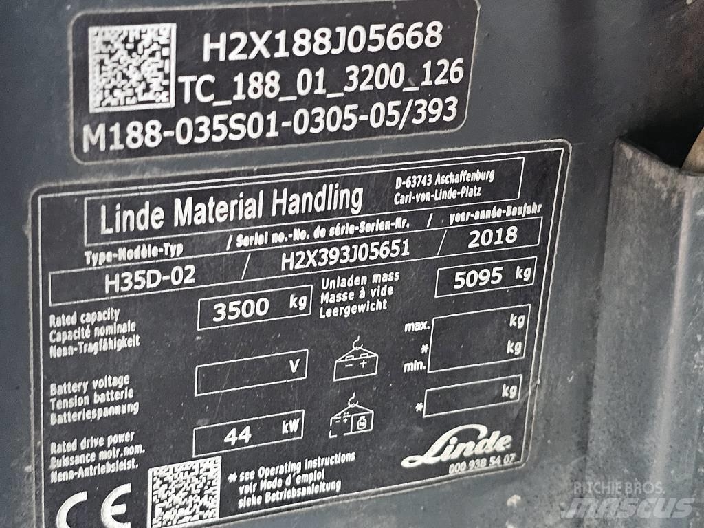 Linde H35D-02 Πετρελαιοκίνητα Κλαρκ