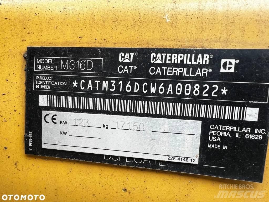 CAT M 316 D Εκσκαφείς με τροχούς - λάστιχα