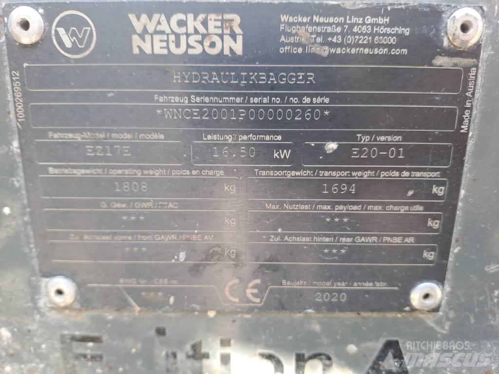 Wacker Neuson EZ17e Εκσκαφείς με ερπύστριες