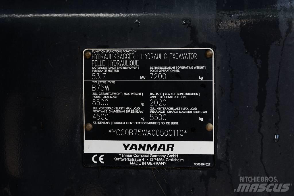 Yanmar B 75 W Εκσκαφείς με τροχούς - λάστιχα