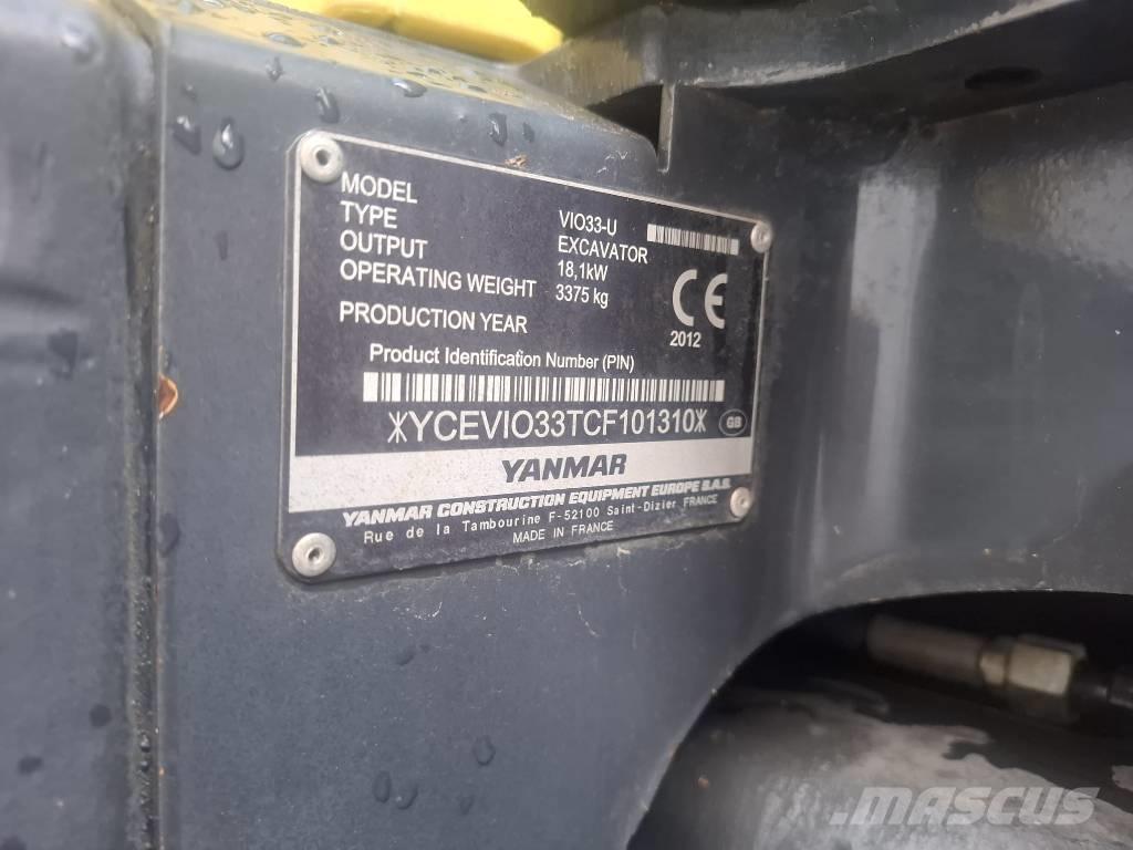 Yanmar Vio 33 U Εκσκαφάκι (διαβολάκι) < 7t