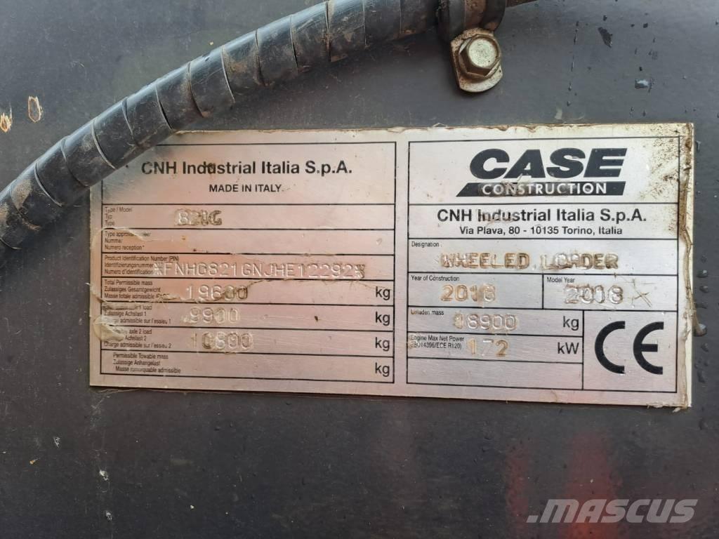 CASE 821g Φορτωτές με λάστιχα (Τροχοφόροι)