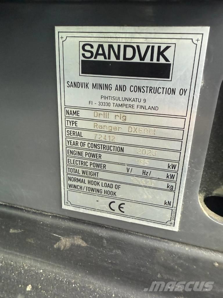 Sandvik DX 800I Εξοπλισμός επιφανειακών γεωτρήσεων