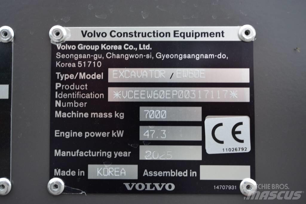 Volvo EW 60 E Εκσκαφάκι (διαβολάκι) < 7t