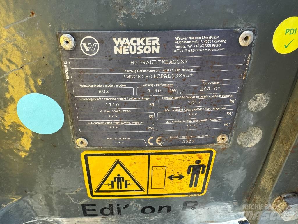 Wacker Neuson 803 Εκσκαφείς με ερπύστριες