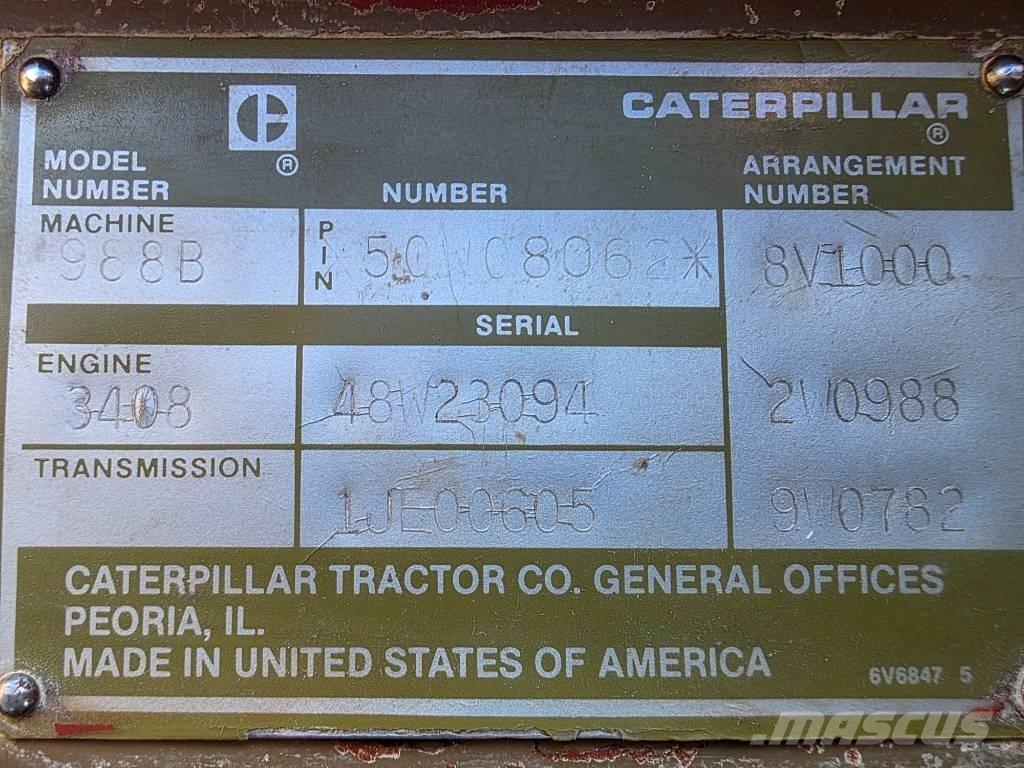 CAT 988 B Φορτωτές με λάστιχα (Τροχοφόροι)