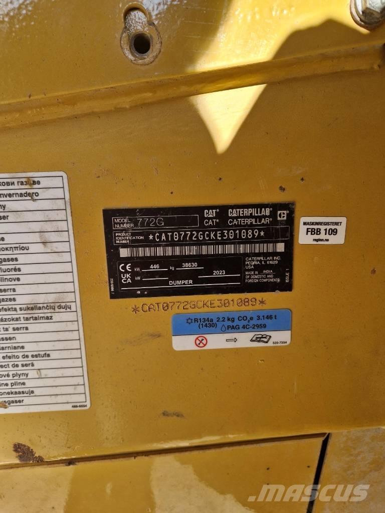 CAT 772 G Άκαμπτα Dumper με ανατρεπόμενο κάδο