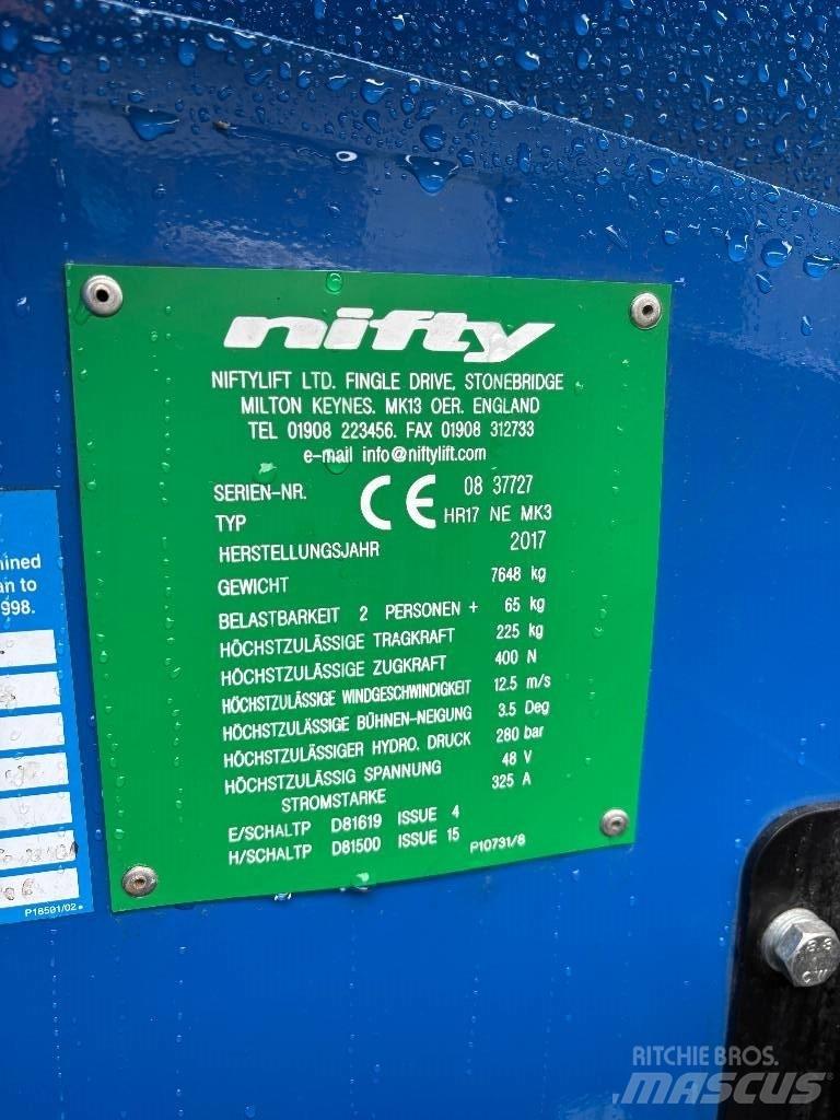 Niftylift HR 17 Ανυψωτήρες με αρθρωτό βραχίονα