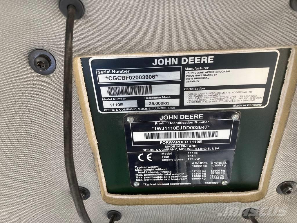 John Deere 1110E Μεταφορείς ξυλείας