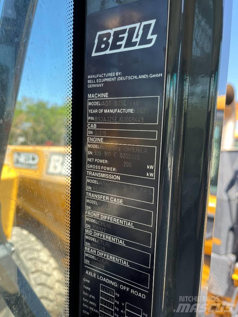 Bell B25E Σπαστό Dump Truck ADT