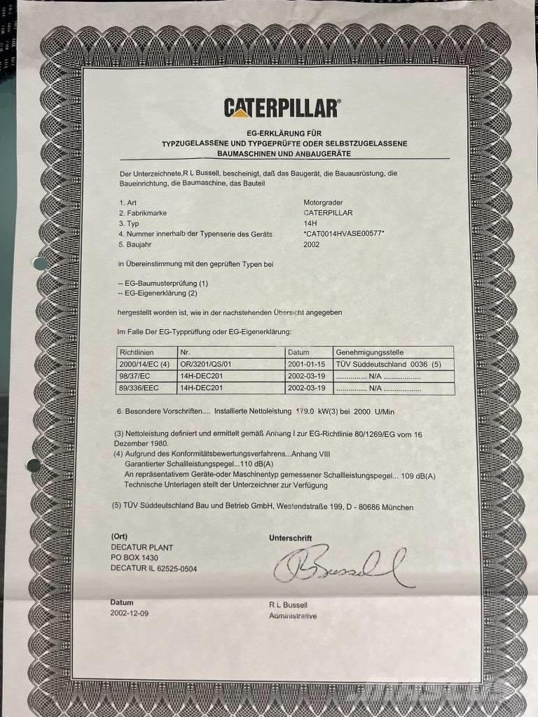 CAT 14 H VHP Γκρέιντερς