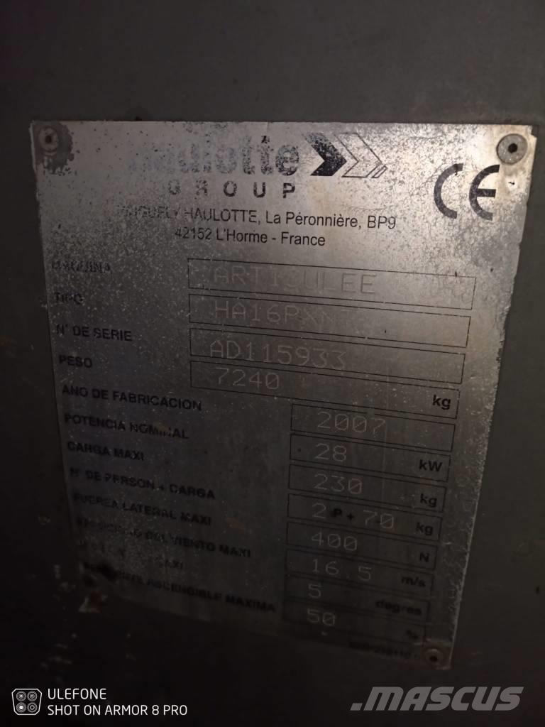 Haulotte HA 16 PX NT Ανυψωτήρες με αρθρωτό βραχίονα