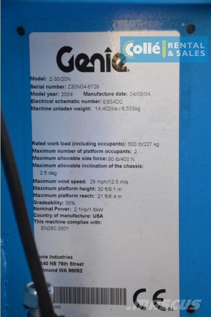 Genie Z-30/20N | 2004 Ανυψωτήρες με αρθρωτό βραχίονα