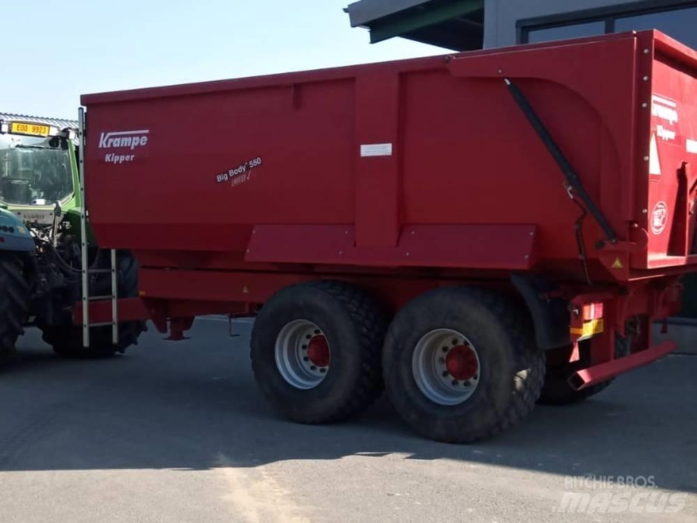 Krampe Big Body 550 Επίπεδες/πλευρικώς ανοιγόμενες ημιρυμούλκες
