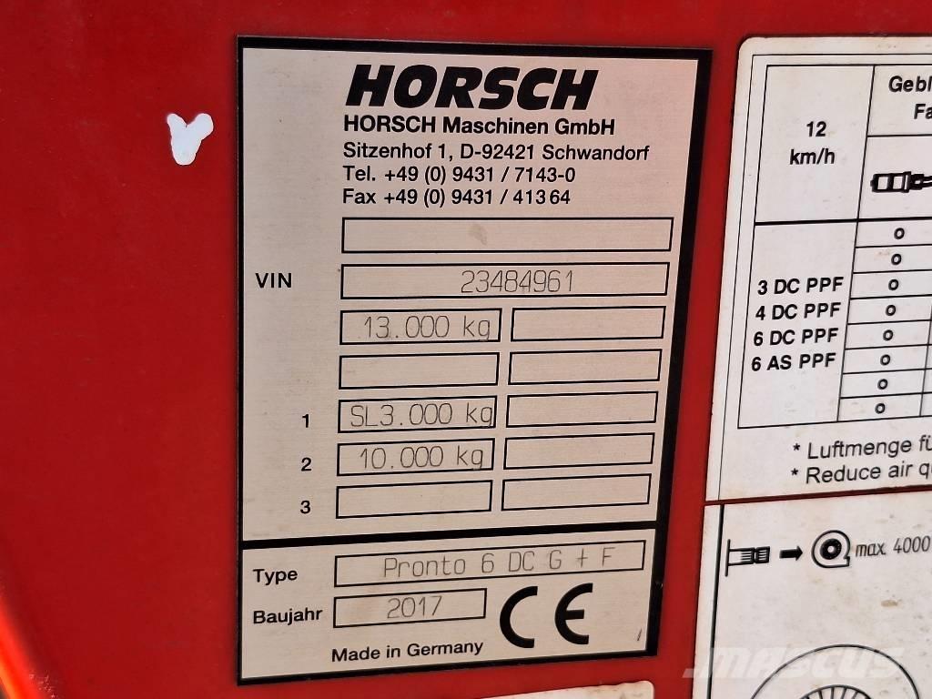 Horsch Pronto 6 DC Σπορείς