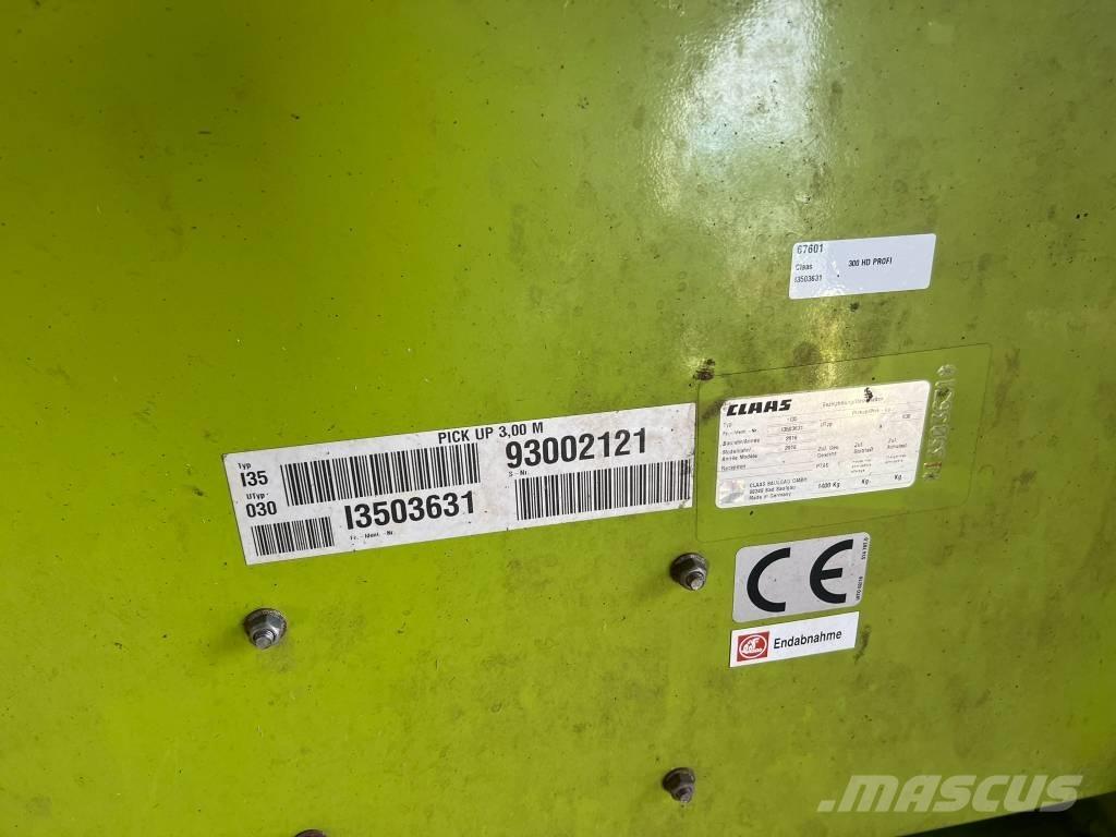 CLAAS PU 300 HD Λοιπός εξοπλισμός συγκομιδής χορτονομής
