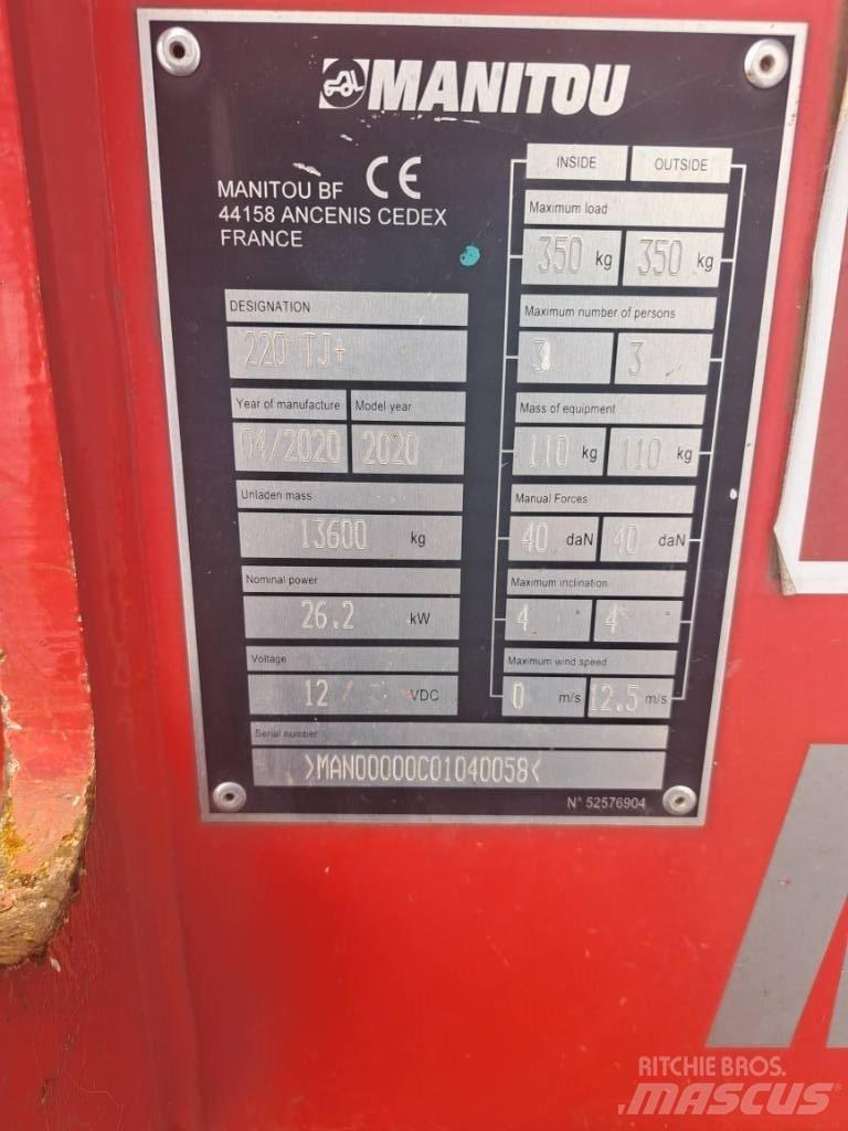 Manitou 220TJ Ανυψωτήρες με τηλεσκοπικό βραχίονα