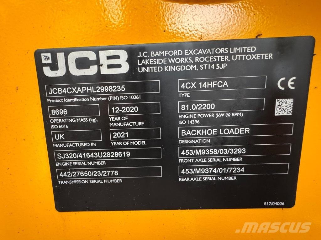 JCB 4 CX 14 Εκσκαφείς Φορτωτές τύπου JCB