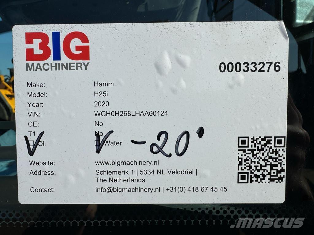 Hamm H25i Οδοστρωτήρες μονού κυλίνδρου