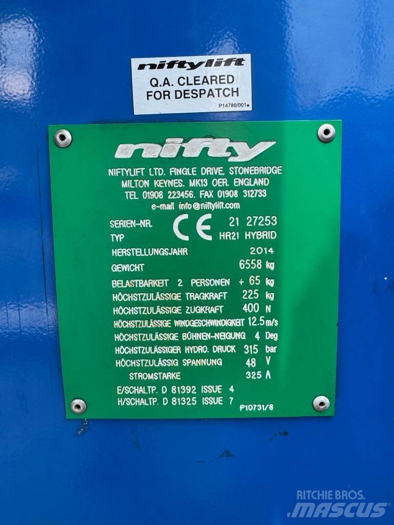 Niftylift HR 21 D E Ανυψωτήρες με αρθρωτό βραχίονα