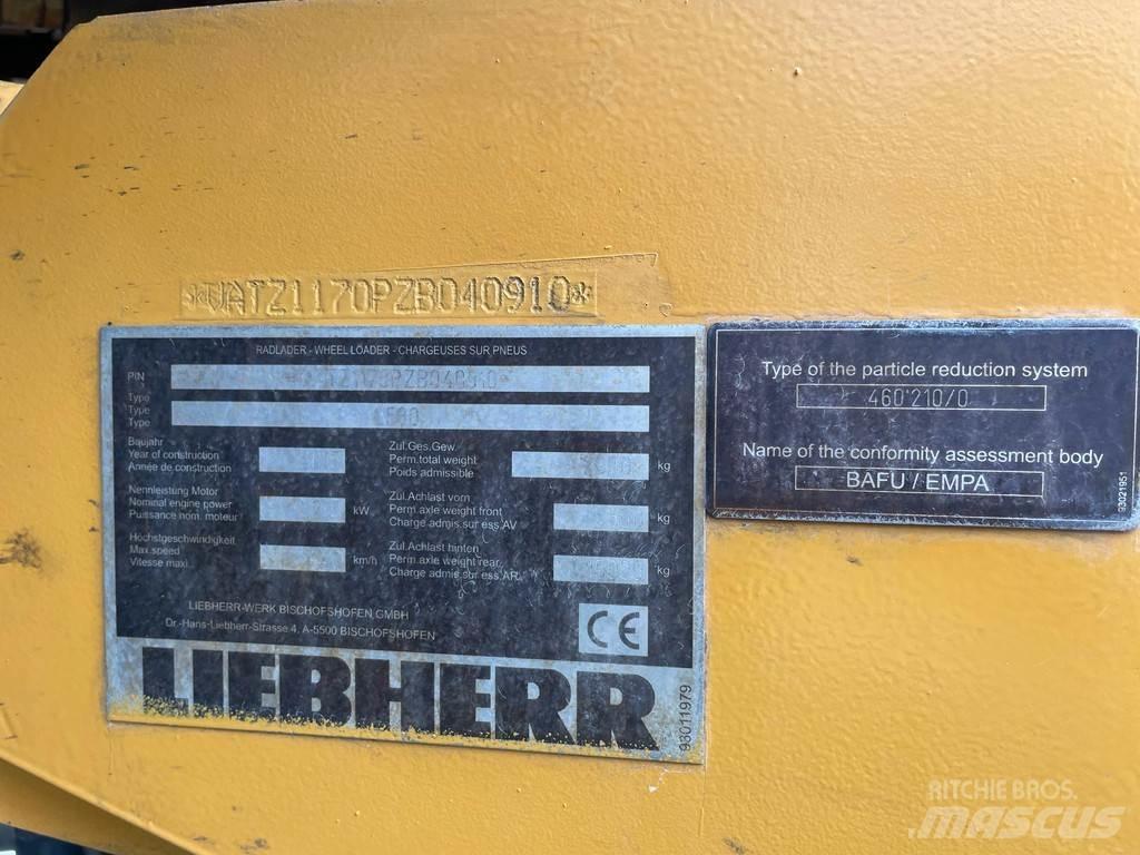 Liebherr L580 Φορτωτές με λάστιχα (Τροχοφόροι)