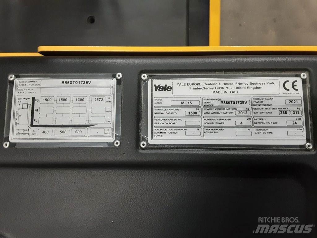 Yale MC15 Ανυψωτικά στενών δρόμων