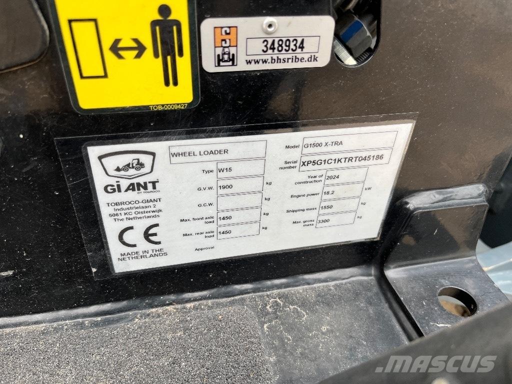 GiANT G 1500 X-tra Φορτωτές με λάστιχα (Τροχοφόροι)