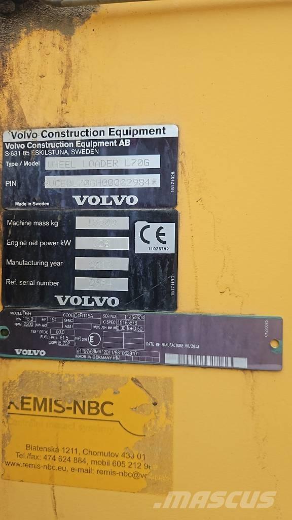 Volvo L 70 G Φορτωτές με λάστιχα (Τροχοφόροι)