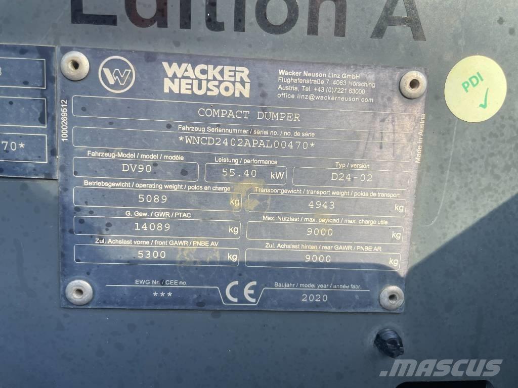 Wacker Neuson DV 90 Dumpers εργοταξίου