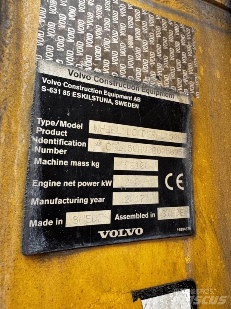 Volvo L150H Φορτωτές με λάστιχα (Τροχοφόροι)